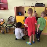 Návštěva prvňáčků ve školce